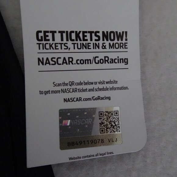 Nascar Racing Team Shirt Men's Size S Black Pinstripe Button Up Baseball Jersey - Picture 9 of 11